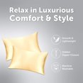 thumbnail image 2 of Silky Satin Pillowcase - Queen Satin Pillow Cases for Hair and Skin | 1 Pack | Hypoallergenic Pillows Case with Hidden Zipper Closure, (Queen one Pack, Beige), 2 of 4