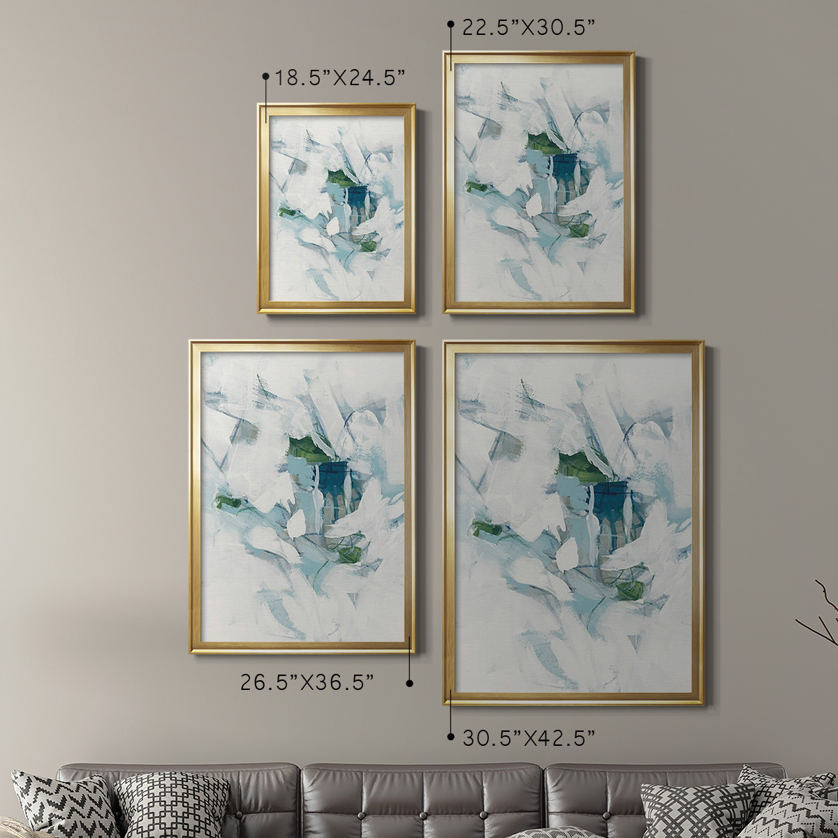 Ice Cavern III Premium Framed Print, in Gold, Black, or Silver - Ready to Hang