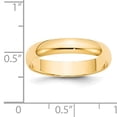 thumbnail image 7 of 14K Yellow Gold 4mm Light Weight Half Round Band Ring Size 6, 7 of 7