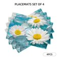 thumbnail image 3 of Placemats Set of 4, Daisy Flowers Place mats for Dining Table Indoor/Outdoor, Cute Heat Resistant Washable Table Mats(18" x 12"), 3 of 8