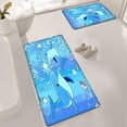 thumbnail image 4 of YIMEIS Dolphin Extended Flannel Non-Slip Mat 17.7''*47.2'', Rug for Shower Room Door, Long Mat for Bedroom Bedside, 4 of 10