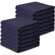 Couver Moving Storage -Packing Blanket / Tarps, 80" x 72" Durable Polyester Material , Midnight 4 Packs