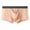 Pink, variant on zeranth Men Slim Fit Shorts Briefs Mid-rise Elastic Waistband U-convex Bag Separate Design Underwear Breathable Panties