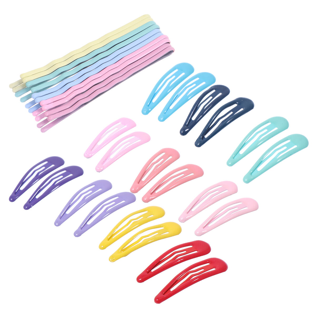 10Pcs/Pack Candy Color Hairpins Snap Hair Clip for Kids Girl Barrettes BB  Clips
