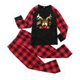 thumbnail image 1 of Ensemble de Pyjama de Noël Assorti pour Enfants Confortable et Décontracté Col Rond Manches Longues Pantalon Long Vêtements de Famille Pyjamas, 1 of 4