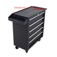 thumbnail image 5 of Five-Drawer Storage Wheeled Tool Box Car Heavy Duty Locking System Cart Black, 5 of 12