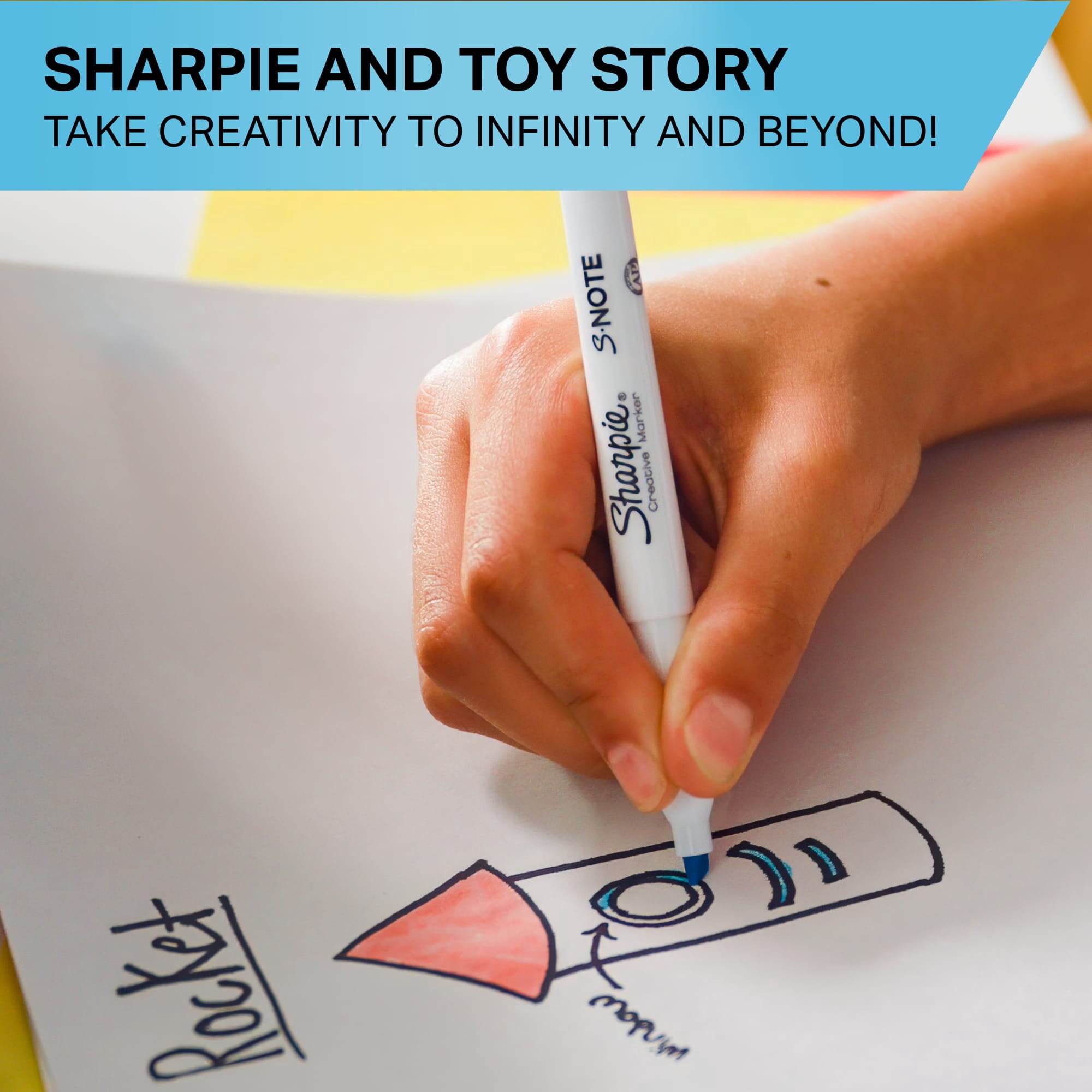 Sharpie S-Note Creative Highlighters, Toy Story 5 Packaging