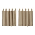 thumbnail image 2 of VHC Brands Stitched Burlap Curtain Tier, Natural, 24x36, Set of 2, 2 of 7