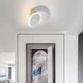 thumbnail image 3 of Aplique de pared giratorio de 360 grados, lámpara de noche, lámpara de pared creativa para pasillo, escalera, sala de estar y dormitorio (blanco), 3 of 4