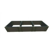 WEATHERED WOOD 2" TOOL FREE (2ft): 2 X 6 X 11' GARDEN RAISED BED