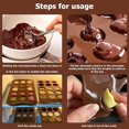 thumbnail image 4 of Moldes De Chocolate, Moldes De Silicona Para Chocolate 6 Piezas, Moldes De Chocolate De Silicona, Moldes De Silicona De Grado Alimenticio, Antiadherentes, Adecuados Para Navidad, F, 4 of 5