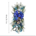 thumbnail image 2 of Vrorvz Christmas Rattan Upside Down Tree Wall Hanging Christmas Decorations Indoor Lights Door Hanging Restaurant Decoration Festive Home Decor Door Wall Holiday Accent 23.6In Blue, 2 of 5
