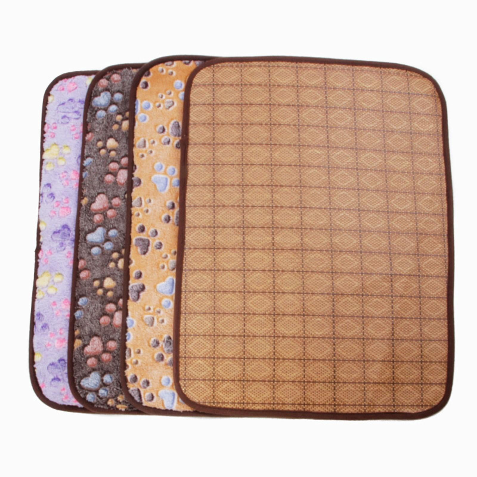 Pet Cooling Mat Cooling Mat for Dogs, Reversible Durable Woven Cooling Pet Bed, Cooling Bed for Dogs Breathable Temperature Reducing Cooling Pad for Bed Pink Single Pack