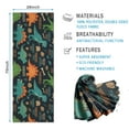 thumbnail image 2 of DarkBlue Cartoon Dinosaurs Names Pattern Hot Yoga Mat Towel Non Slip for Hot Yoga - Quick-Drying Yoga Mat Cover with 4 Corner Pockets with Travel Bag - Hot Yoga Towel Non Slip 70"x26", 2 of 6