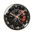 thumbnail image 3 of Reloj de pared redondo con mecanismo en forma de rueda, fácil de leer, ideal como regalo o F, 3 of 9
