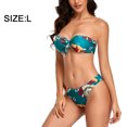 thumbnail image 2 of Traje de baño dividido de alta elasticidad para mujer, traje de baño sexy con tirantes, traje de baño de playa de verano, 2 of 7
