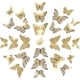 thumbnail image 2 of Salas de estar, espacios infantiles, dormitorios y más. Paquete de 36 mariposas de papel 3D plateadas brillantes, perfectas para la decoración del hogar, 2 of 7