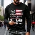 thumbnail image 2 of LPKRT Men Patriotic Long Sleeve T Shirt - 250Th Anniversary Crewneck Tee, Soft Breathable Top(Black-S), 2 of 4