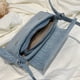 thumbnail image 3 of Bolsa Para Las Axilas Bolsos de mano para mujer Bolsos de noche de mezclilla informales Bolso de axila femenino de color sólido portátil, 3 of 8