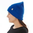 thumbnail image 3 of 100% Merino Wool - Midweight Everyday Knit Cuff Beanie - Warm Winter Hat - Black, 3 of 11