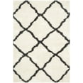 thumbnail image 2 of SAFAVIEH Belize Joisse Geometric Plush Shag Area Rug, Ivory/Charcoal, 5'1" x 7'6", 2 of 5