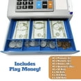 thumbnail image 3 of Dr. STEM: Solar-Powered Cash Register - Gray - 68pc Store & Shopping Roleplay Toy, Working Math Calculator, Sounds, Play Money & Debit Card, Kids 3+, 3 of 8