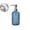 Blue, variant on VQPeo Refillable Glass Foaming Soap Dispenser Pump, Kitchen Bathroom Body Wash Bottle(White)