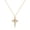 Golden, variant on faith A Trendy And Minimalist Crown Cross Necklace That Rotates, Perfect for Daily Office Wear And Inspired by Instagram Style. Its Unique Design Makes It a Great Holiday Gift, Ideal for Family, Frie