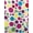 Ivory Back, variant on Multi Color/size Dots Satin Print, Non- Stretch, 60" wide, Sells by the yard from Sal Tex Fabrics, Black Back