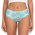 thumbnail image 1 of Fotbe Colorful Sweet Donuts Calzones Estampados para Mujer – Ropa Interior de Algodón, Cómoda, Suave y Elástica-4X-Large, 1 of 6
