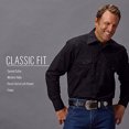 thumbnail image 2 of Wrangler Men's Sport Western Basic Two Pocket Long Sleeve Snap Shirt, White, 2X-T, 2 of 4