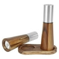 thumbnail image 4 of Binwennn Kitchen Storage Containers Metal Empty Glitter Shaker Bottles Glass Screw Top 4oz Shaker And Pepper Grinder With Tray Wood And Pepper Grinder Set Refillable Shaker And Pepper Grinder Set, 4 of 8