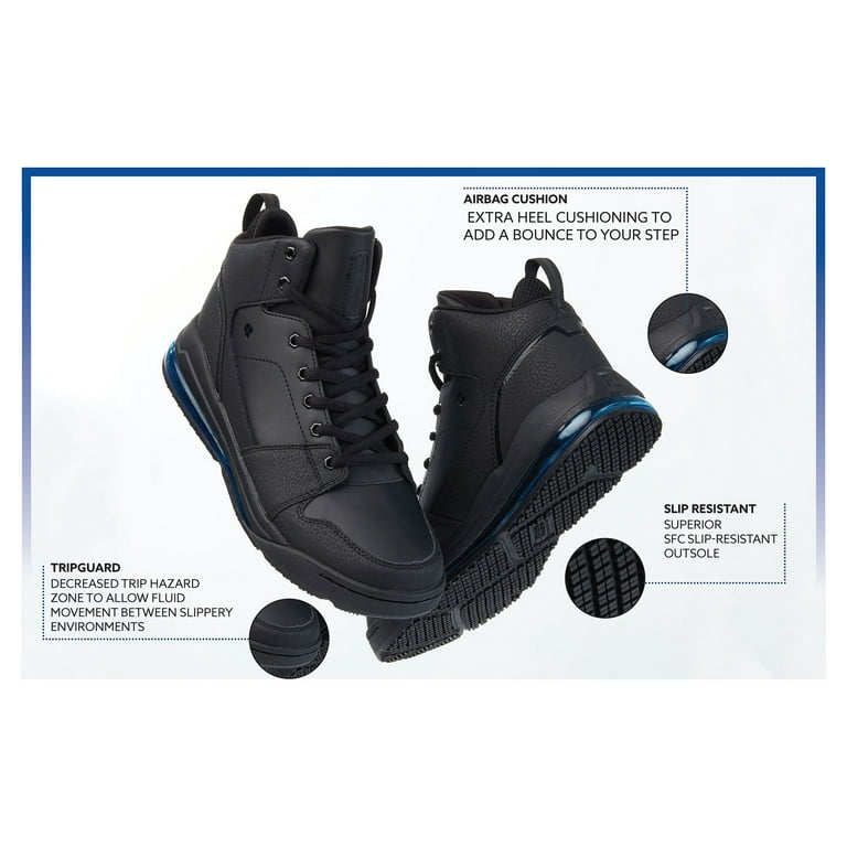 Shoes For Crews Endurance II, Men's Slip Resistant Work Shoes, Water  Resistant, Black