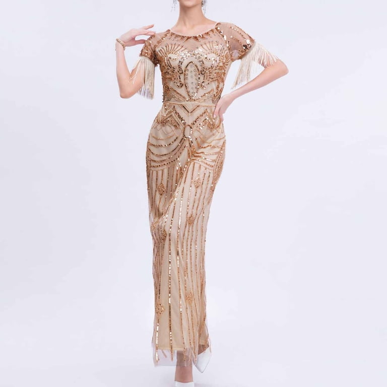 open lace back dress Sparkly V-Neck Short Sleeves A-Line Lace-Up Prom Party Dress