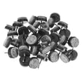 thumbnail image 1 of Uxcell 40-Pack Almohadillas de Fieltro para Muebles con Clavo, 0.79" (20mm) Almohadilla Redonda de Fieltro Gruesa para Protector de Suelo de Madera Dura [Negro], 1 of 1