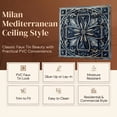 thumbnail image 5 of DCT10-Milan 2 ft. x 2 ft. PVC Glue-up or Lay-in Ceiling Tile in Smoked Gold (100 Sq.ft / Pack) - 25 Pieces, 5 of 29