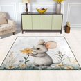 thumbnail image 5 of Ryvnso Mouse Flowers Area Rug Floor Mats Non-Slip Home Carpet 63 x 48 inch, 5 of 7