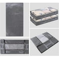 thumbnail image 4 of VIVIHEYDAY 75L Under Bed Storage Bags with Lid Handle, 2 Pack Foldable Underbed Blanket Storage Organizers, 4 of 9