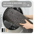 thumbnail image 4 of DweIke Chenille Bathroom Mats With Non-Slip Backing Machine Washable Indoor Durable Rug 24"x36",Gray, 4 of 7