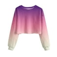 thumbnail image 4 of Aloohaidyvio Sweatshirts for Women,Women's Oversized Cropped Sweatshirt Crewneck Long Sleeve Casual Loose Pullover Tops, 4 of 4