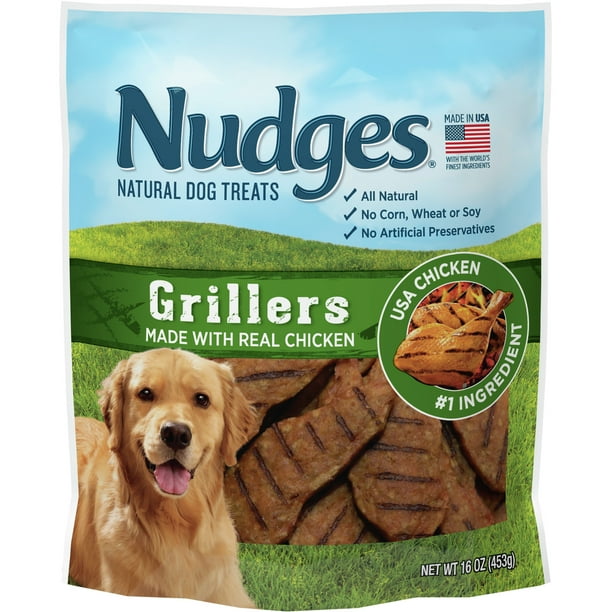 Blue Buffalo Nudges Grillers Natural Dog Treats, Chicken, 16oz Bag