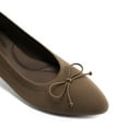 thumbnail image 6 of Women Knit Ballet Flats Foldable Pointed Toe Comfortable Dressy Flats with Bow Knot for Casual Business and Office, 6 of 7