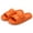 Orange, variant on BadPiggies Non-Slip Pillow Slippers Clouds Slides for Women Men, Cozy Open Toe Sandals Quick Dry House Shoes for Indoor Outdoor