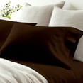 thumbnail image 4 of Split California King Sheets Sets for Adjustable Bed - 1000-Thread-Count 100% Egyptian Cotton, Sateen Weave 18-Inch Deep Pockets 1000-TC Bedsheet - Chocolate, 4 of 8