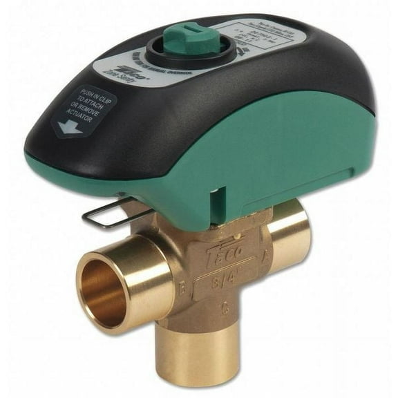 Taco Motorized Zone Valve,NC,Brass,1/2 in NPT V050T3G1ZA024Q4A2