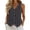Black Tank Tops, variant on Women's Vertical Stripe V Neck Sleeveless Waistcoat Top, Button Front Pointed Hem Casual Vest, Lightweight Boho Layering Tank