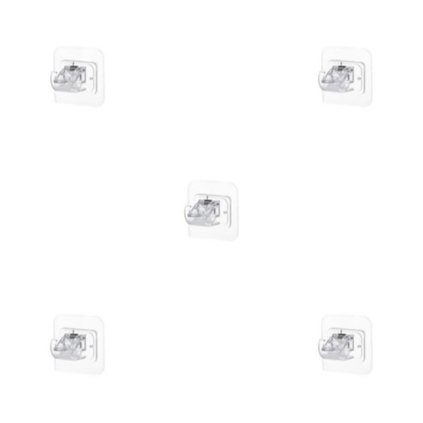 Yuarrent Barra de cortina para ventana de baño para el hogar, Clip para sala de estar, barra de toalla desmontable sin clavos, abrazadera para Type2 NO2