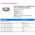 thumbnail image 2 of Front Left Brake Rotor - Compatible with 2010 - 2016 Porsche Panamera 2011 2012 2013 2014 2015, 2 of 2
