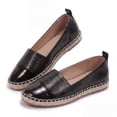 thumbnail image 4 of Rexoro Women Loafers Flats Cap Toe Woven Trim Comfort Slip On Women Shoes, 4 of 10