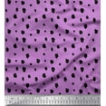thumbnail image 1 of Soimoi Purple Cotton Duck Fabric Brush Stroke & Dots Abstract Printed Fabric 1 Yard 56 Inch Wide, 1 of 3
